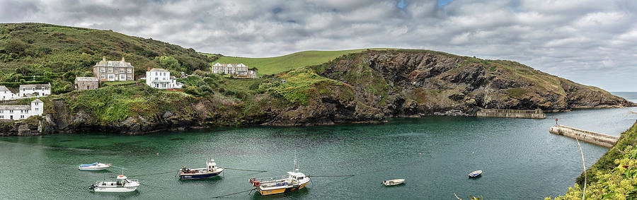 Port Isaac Pano Sea Opening Photograph by Forest Alan Lee