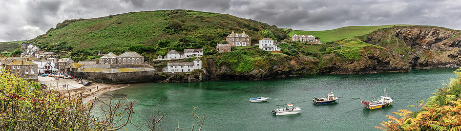 Port Isaac Pano Village End Photograph by Forest Alan Lee