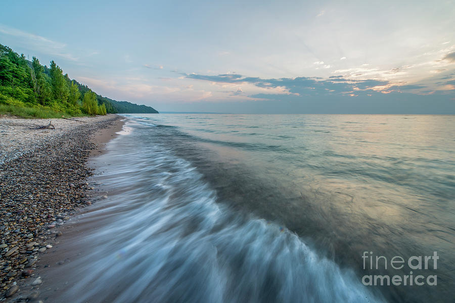 Michigan Photograph - Port Oneida Waves by Twenty Two North Photography Michigan Photograph - Port Oneida Waves by Twenty Two North Photography