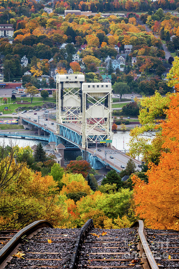 Portage Street Lift Bridge Houghton Michigan -2937 Photograph by Norris Seward