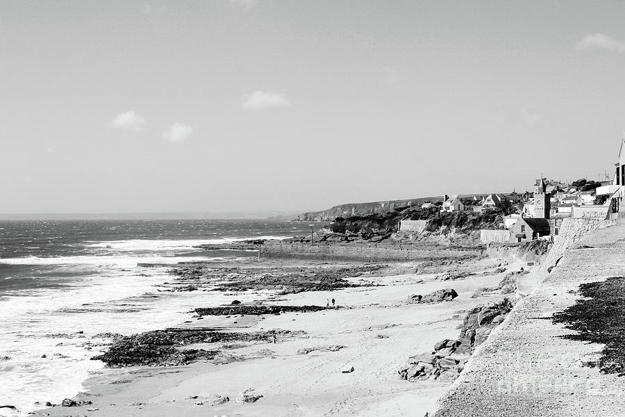 Porthleven in Monochrome Photograph by Terri Waters