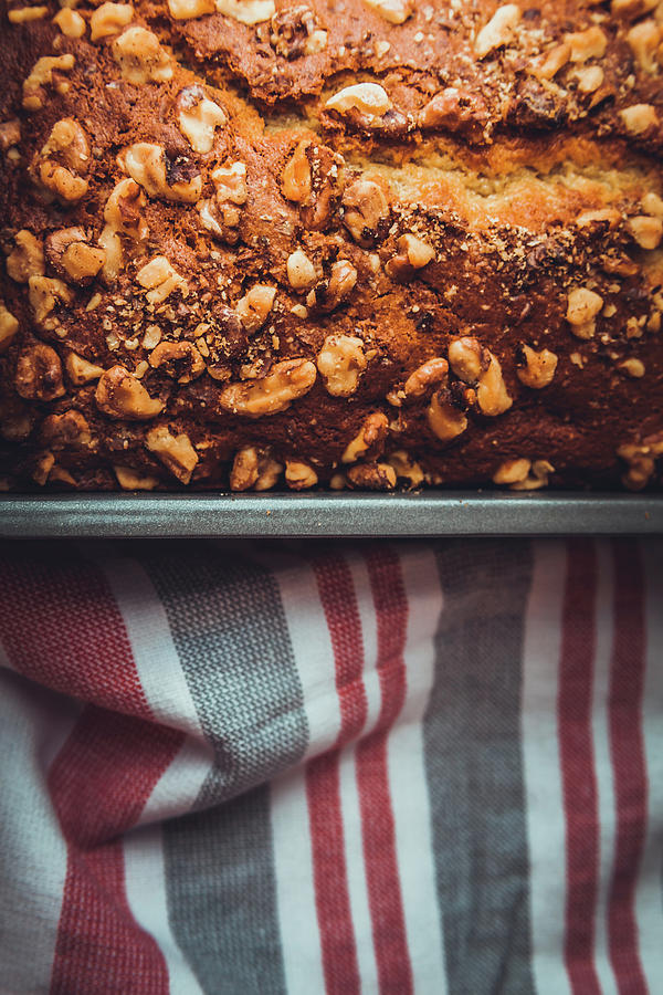 Portion of Freshly Baked Banana Bread by Jeanette Fellows Portion of Freshly Baked Banana Bread by Jeanette Fellows