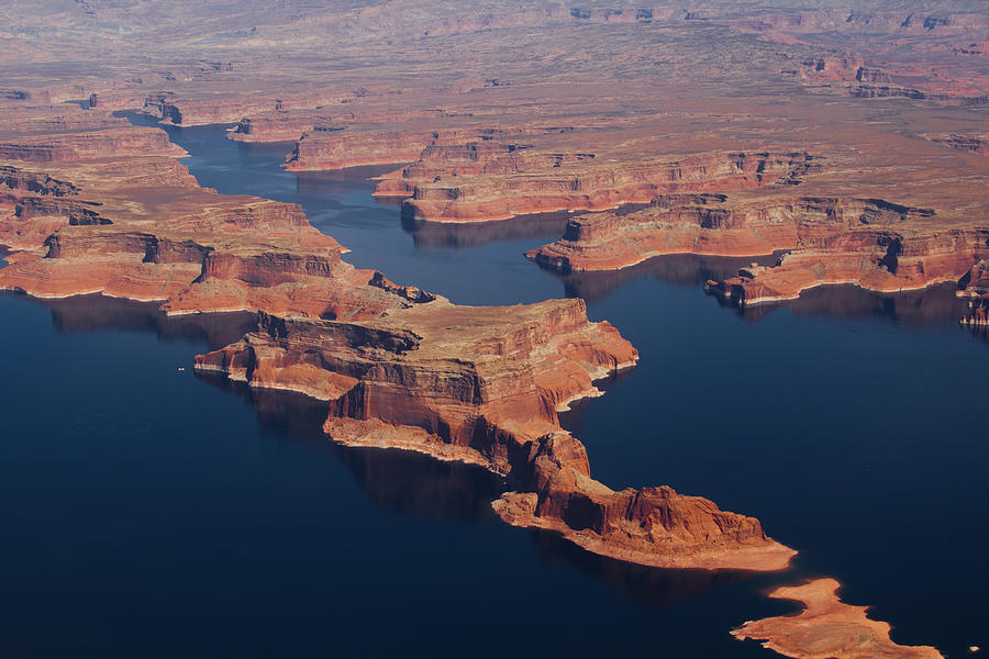 Portion Of Lake Powell From The Air Photograph by Raquel Lonas