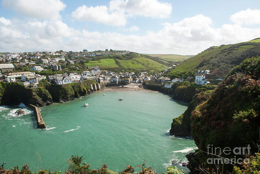 Port Isaac Breakwater Photograph by James Lavott