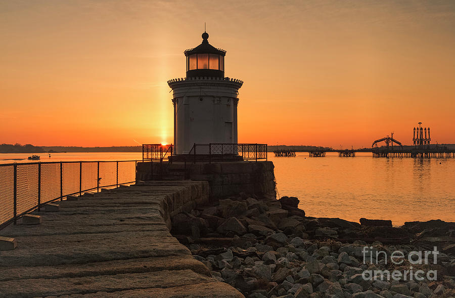 Portland Breakwater Lighthouse - Portland Harbor, Maine Photograph by Erin Paul Donovan