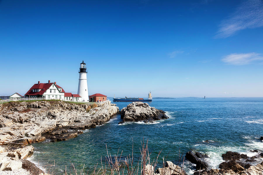 Portland Head Lighthouse, Maine Photograph by Catlane