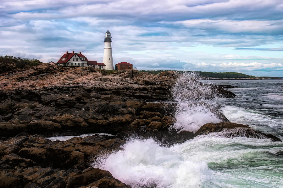 Portland Head Lighthouse Maine Photograph by Jeff Folger