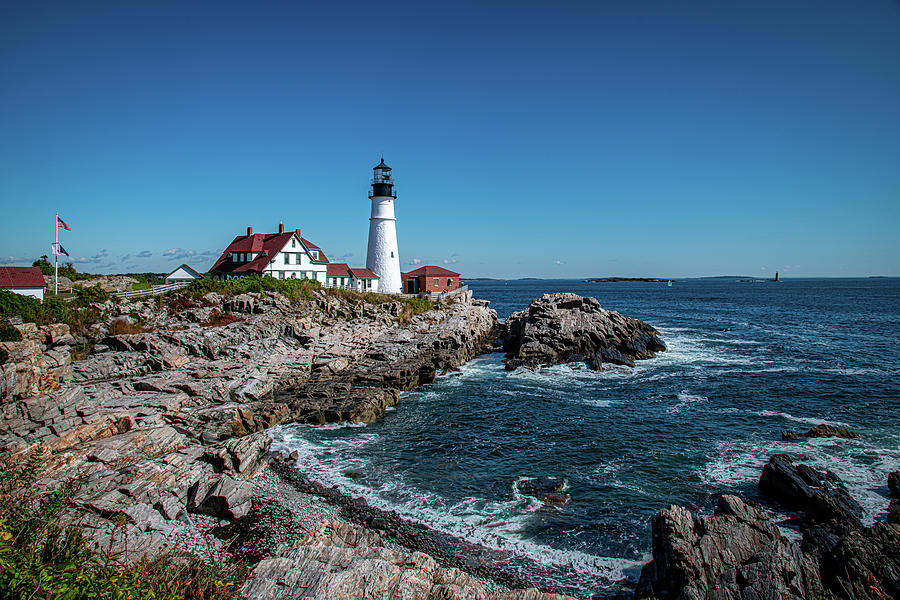 Portland Head Lighthouse Photograph by Robert J Wagner - Fine Art America