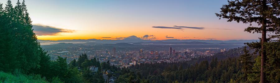 Portland Photograph - Portland, Oregon, Usa Skyline Panorama by Sean Pavone