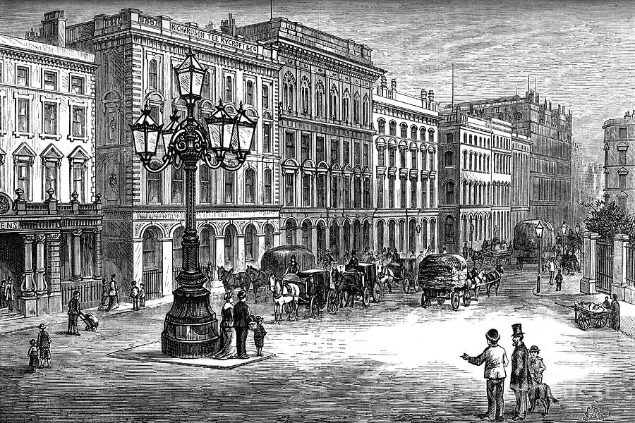 Portland Street, Manchester Drawing by Print Collector
