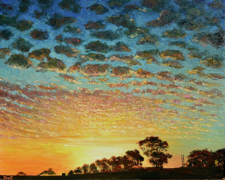 Portland Sunset 2 Painting by Dai Wynn