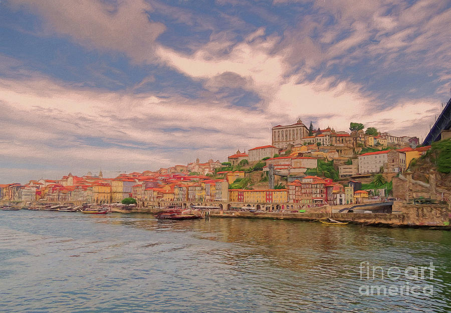 Porto 1 River scene 1 by Leigh Kemp Porto 1 River scene 1 by Leigh Kemp