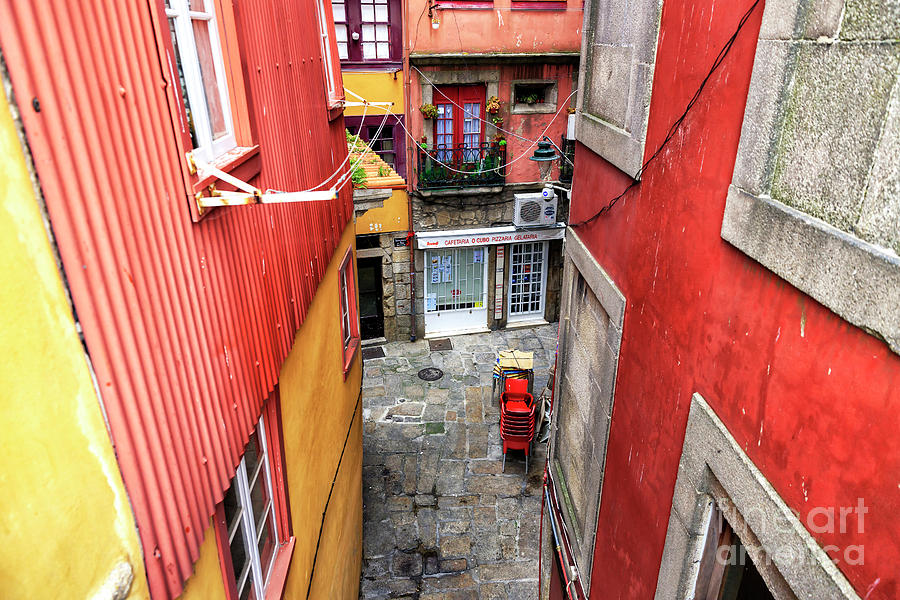 Porto Red Alley Photograph by John Rizzuto