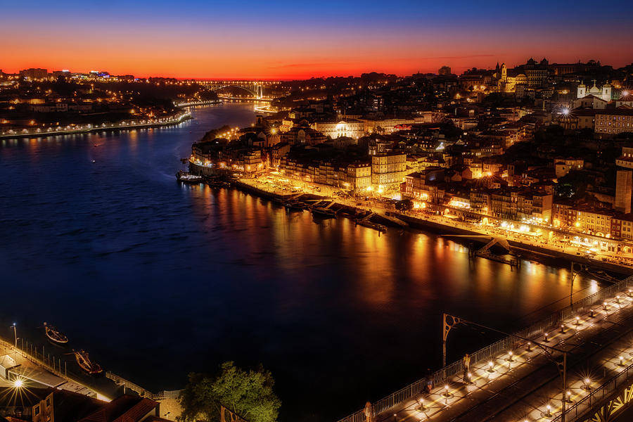 Porto River Sunset - Portugal Photograph by Stuart Litoff