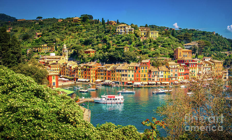 Portofino picturesque ligurian colourful town - Genoa - Italy Photograph by Luca Lorenzelli