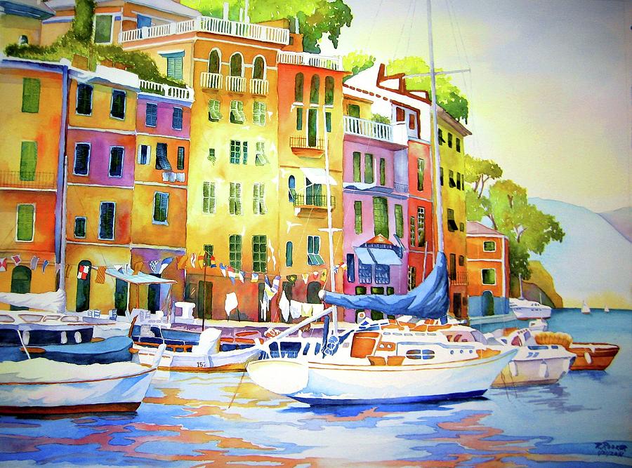 Portofino Painting by Richard Rooker - Fine Art America