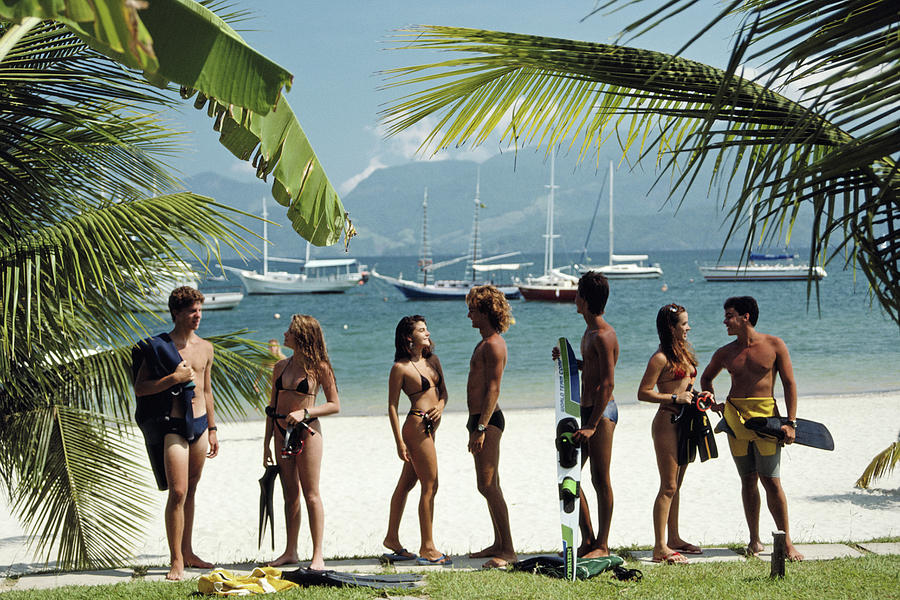 Portogallo Beach Photograph by Slim Aarons
