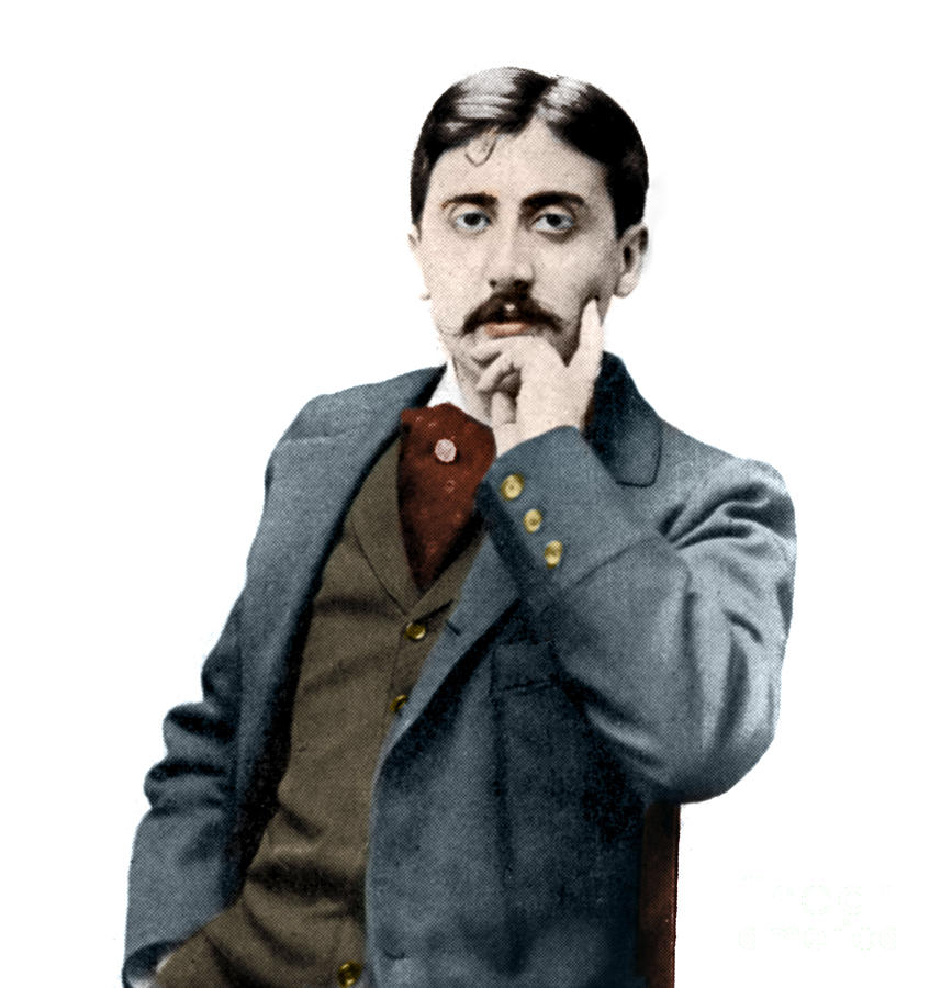 Portrait de Marcel Proust Photograph by French School