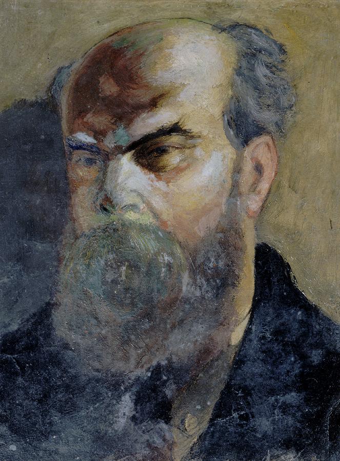 Portrait De Paul Verlaine Painting by Frederic Auguste Cazals | Fine ...