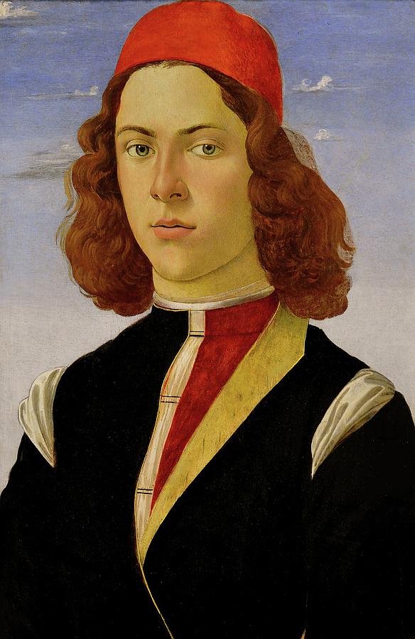 Sandro Botticelli Painting - Portrait Dun Jeune Homme by Sandro Botticelli