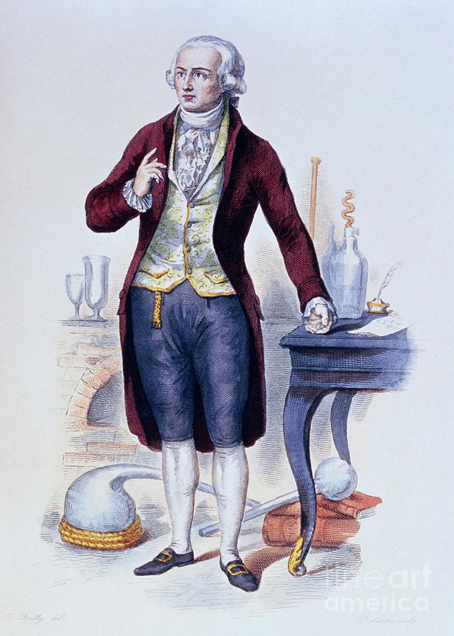 Portrait: French Chemist Antoine Laurent Lavoisier Photograph by Jean-loup Charmet/science Photo Library