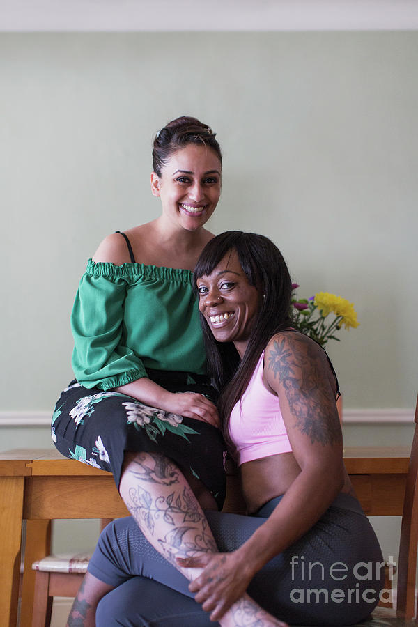 Portrait Lesbian Couple With Tattoos Photograph By Caia Image Science Photo Library