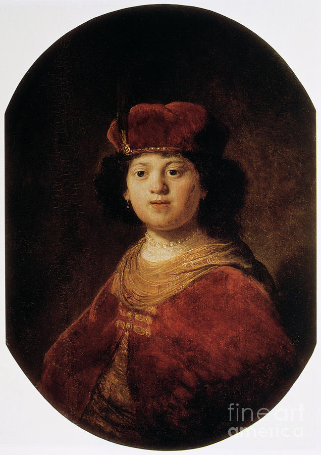 Portrait Of A Boy, 17th Century. Artist Drawing by Print Collector