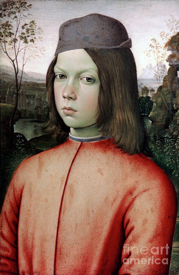 Portrait Of A Boy, C1480-1485. Artist Drawing by Print Collector