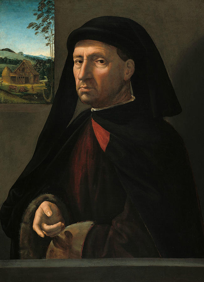 Portrait of a Gentleman Painting by Ridolfo Ghirlandaio