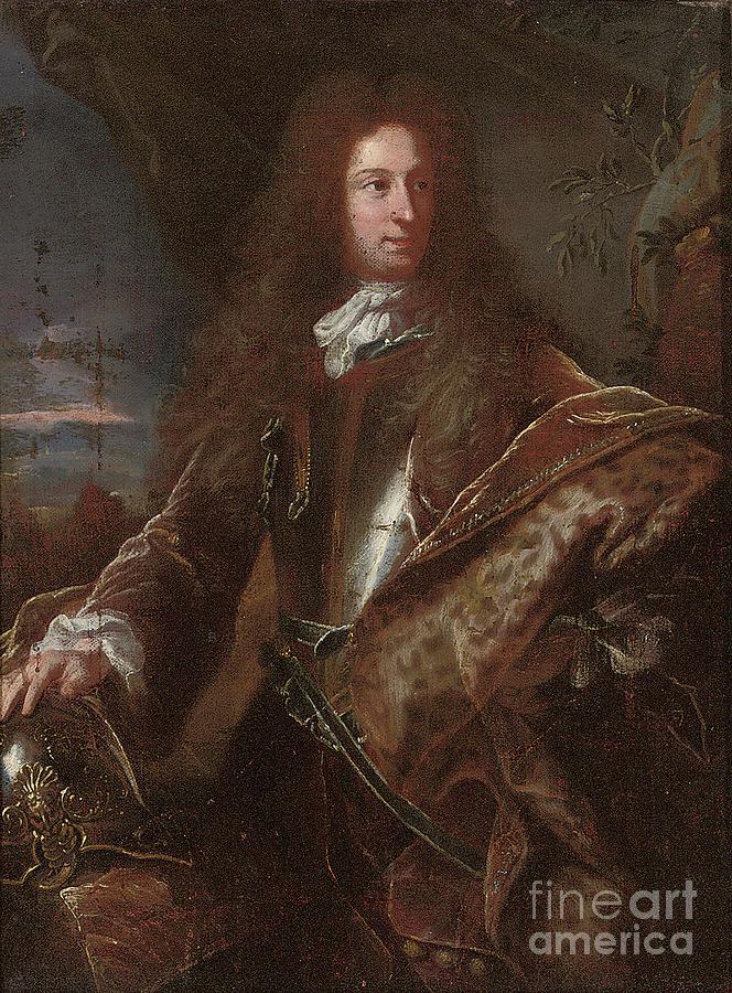 Duke University Painting - Portrait Of A Gentleman, Traditionally Identified As John Churchill, 1st Duke Of Marlborough by Hyacinthe Rigaud