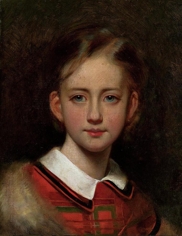 Portrait Of A Girl Painting by Artur Grottger - Fine Art America