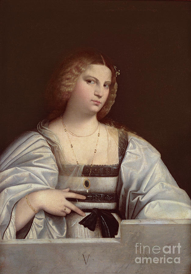 Portrait Of A Girl Painting by Giovanni De Busi Cariani - Fine Art America