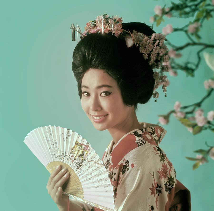 Portrait Of A Japanese Woman Photograph by Tom Kelley Archive