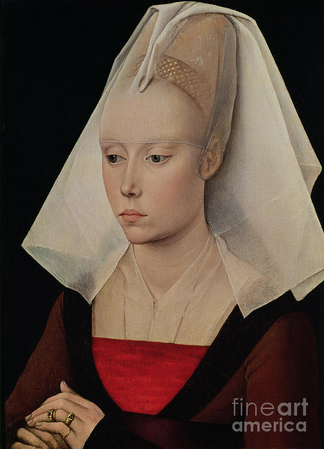 Portrait Of A Lady By Rogier Van Der Weyden Painting by Rogier Van Der Weyden