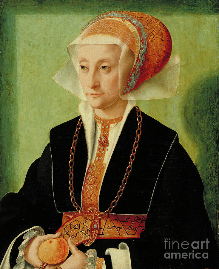 Portrait Of A Lady, C.1539 Painting by Bartholomaeus The Elder Bruyn