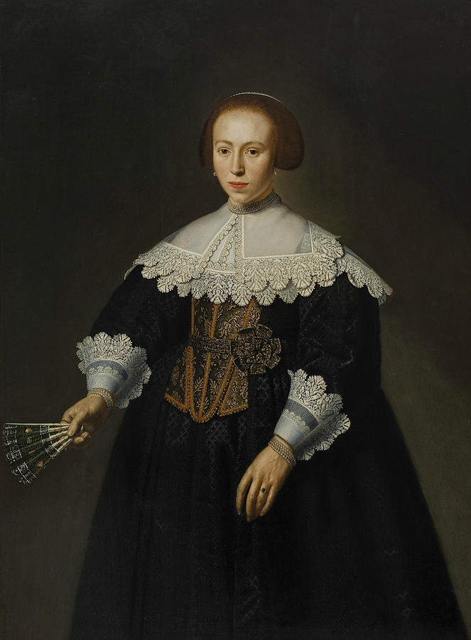 Portrait of a Lady Painting by Dirck van Santvoort