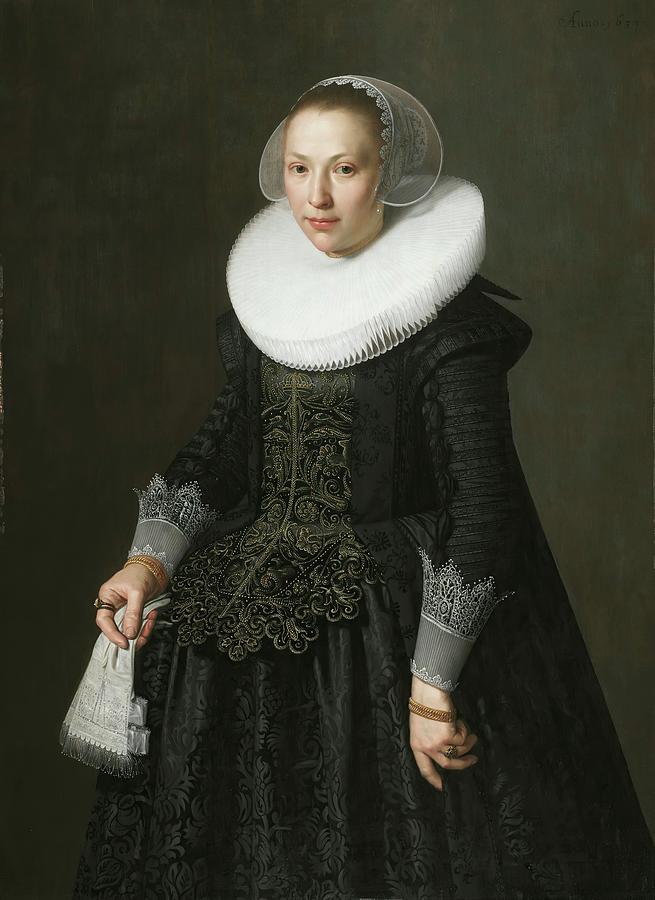 Portrait Painting - Portrait Of A Lady by Nicolaes Eliasz. Pickenoy