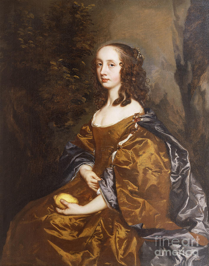 Portrait Of A Lady, Possibly Elizabeth Wharton Painting by Peter Lely