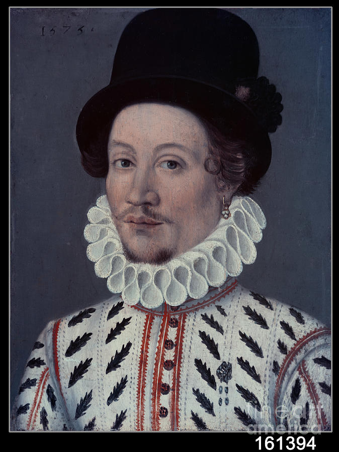 Portrait Of A Man, 1575 Painting by French School - Fine Art America