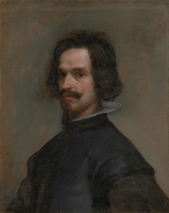 Portrait Of A Man, Possibly A Self-portrait Painting by Diego Velazquez ...