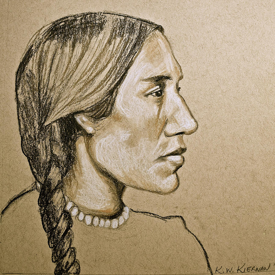 native american side view