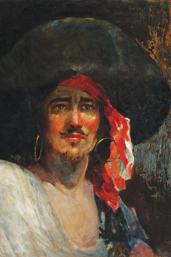 Portrait of a Pirate Painting by Unknown