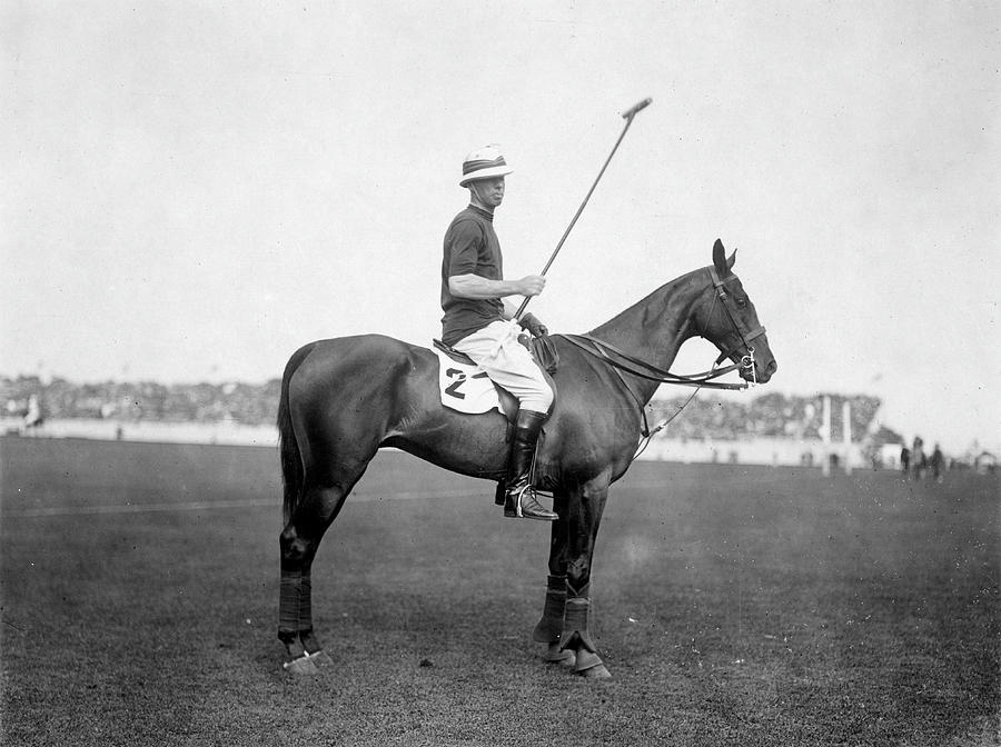 Portrait Of A Polo Player Photograph by The New York Historical Society