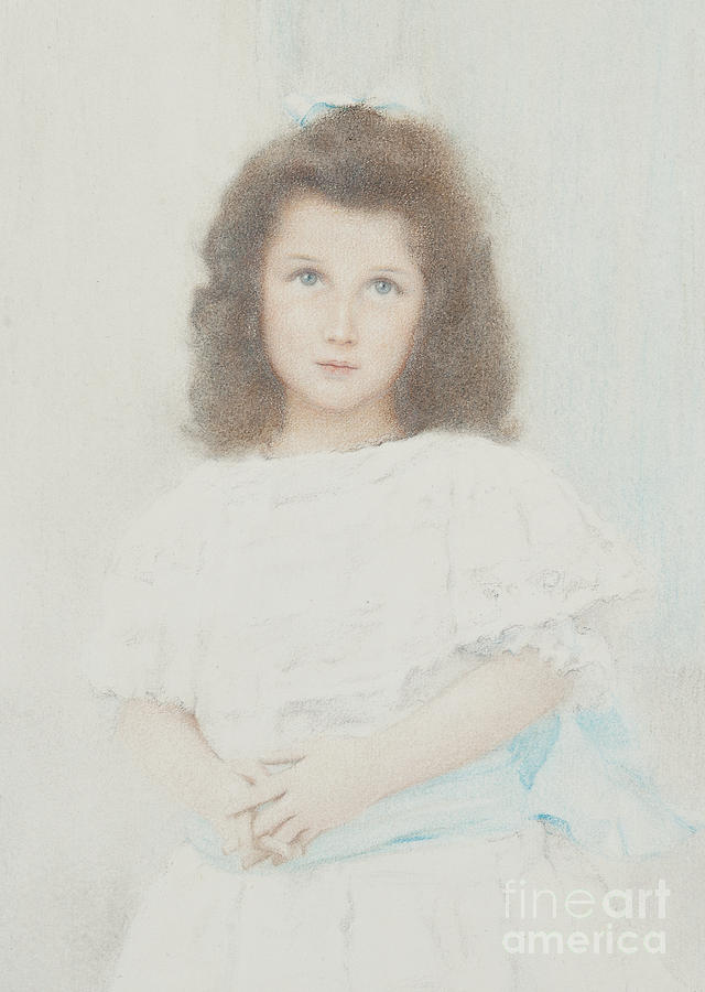 Portrait of a Renee Lambert de Rothschild, daughter of the founder of the Lambert bank, 1907 Pastel by Fernand Khnopff