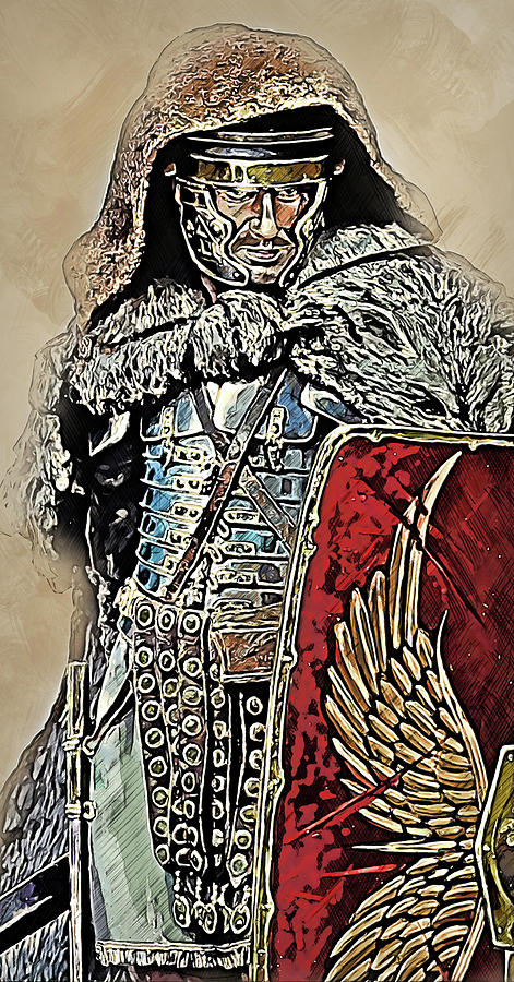 Portrait of a Roman Legionary - 38 Painting by AM FineArtPrints