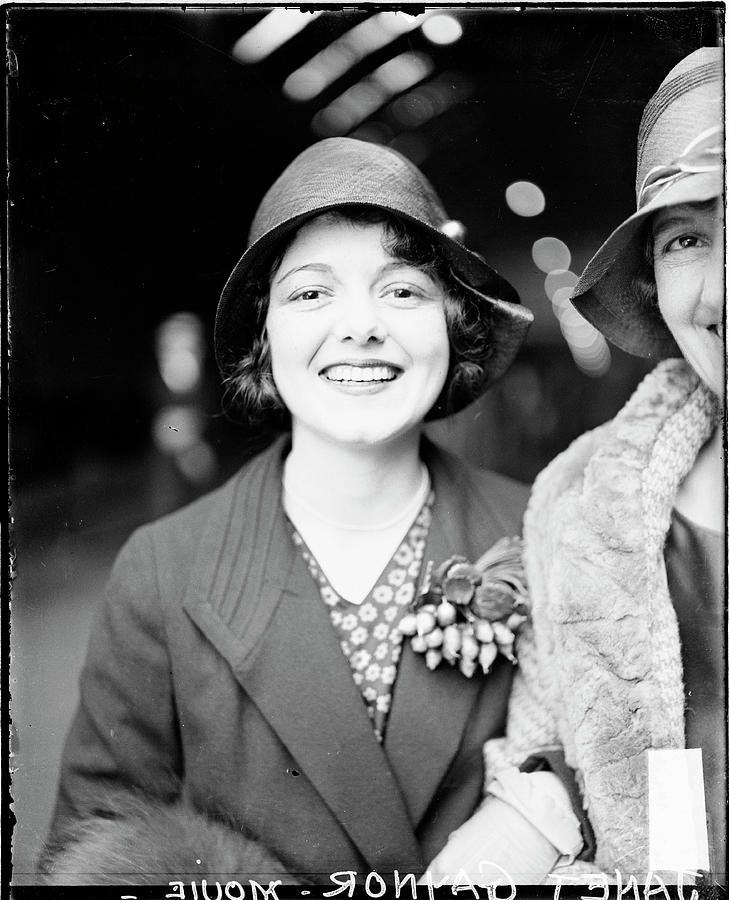 Celebrity Photograph - Portrait Of A Smiling Janet Gaynor by Chicago History Museum