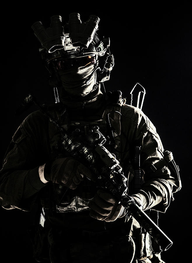 Portrait Of A Special Forces Soldier Photograph by Oleg Zabielin | Fine ...