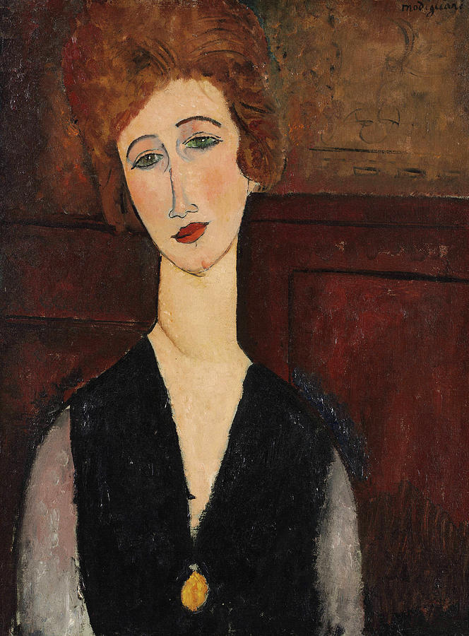 Portrait of a Woman, 1918 Painting by Amedeo Modigliani Fine Art America