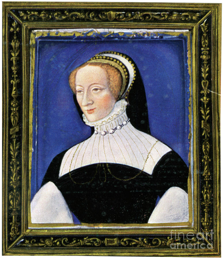 Portrait Of A Woman, Enamel, Painted Drawing by Print Collector