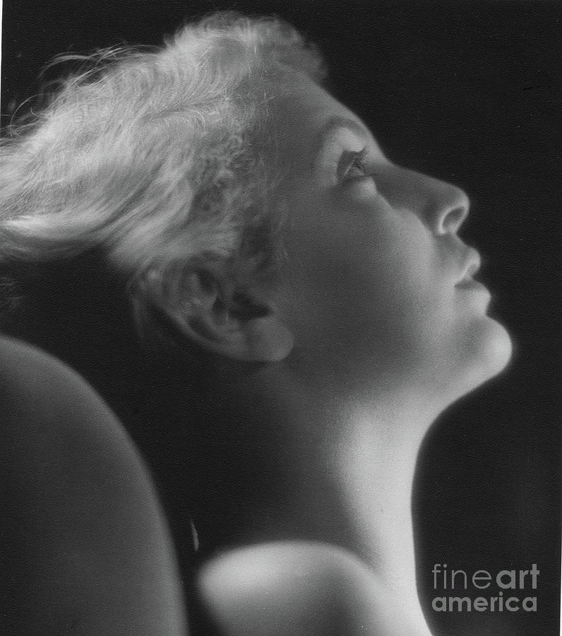 Portrait Of A Woman, Leaning Back And Looking Up, 1930s Photograph by 